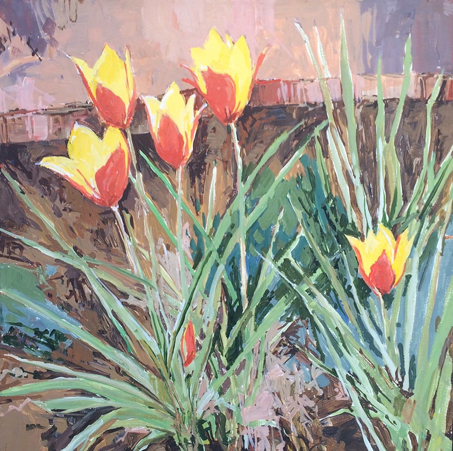 Species Tulips Douglas E. Atwill garden painting