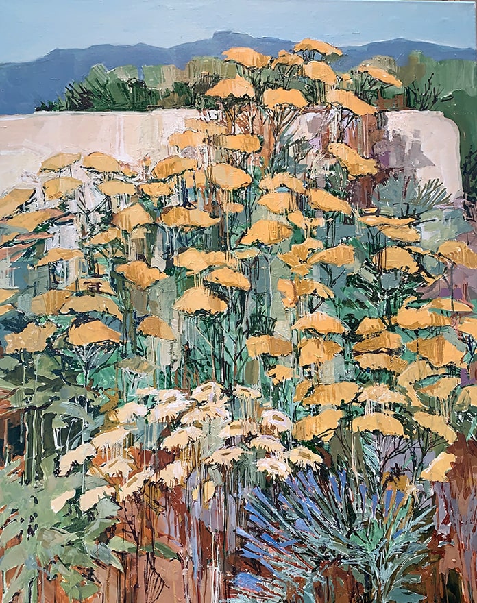 Yellow Garden Passage, Doug Atwill gardgen paintings