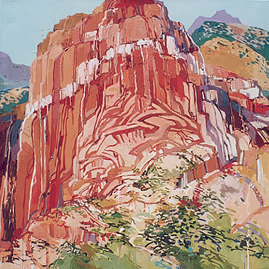 Abiquiu Mesa Doug Atwill acrylic painting