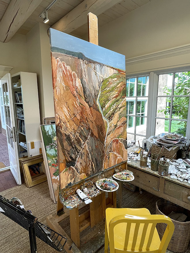 On Doug Atwill's easel 29 May 2022