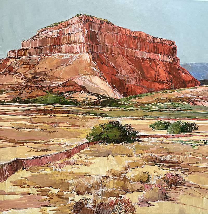 Doug Atwill landscape painting of mesa santa clara