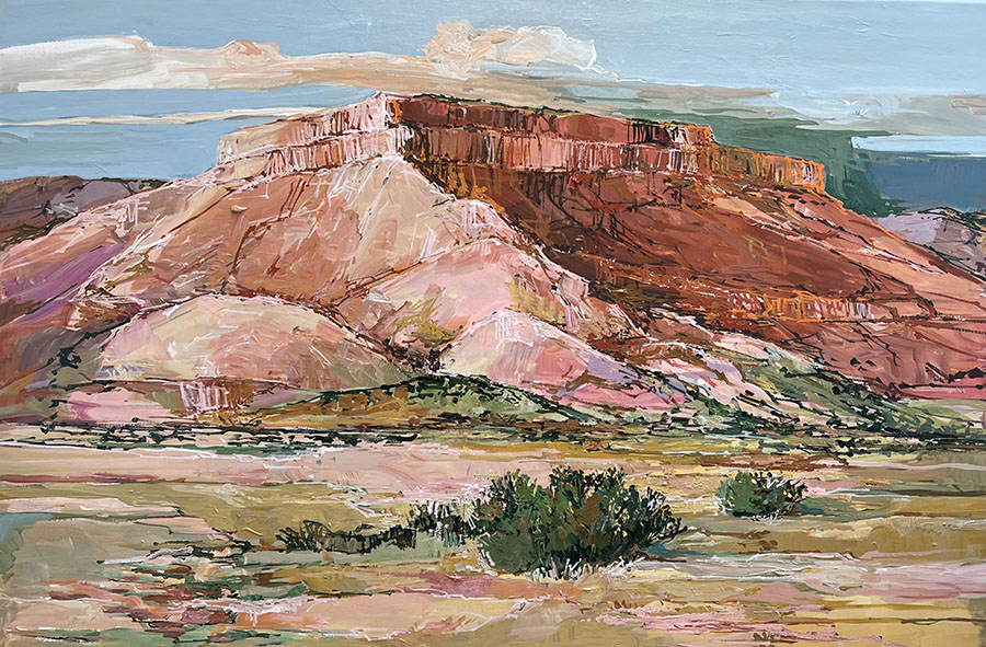 Mesa with Escarpment Doug Atwill Southwest landscape painting
